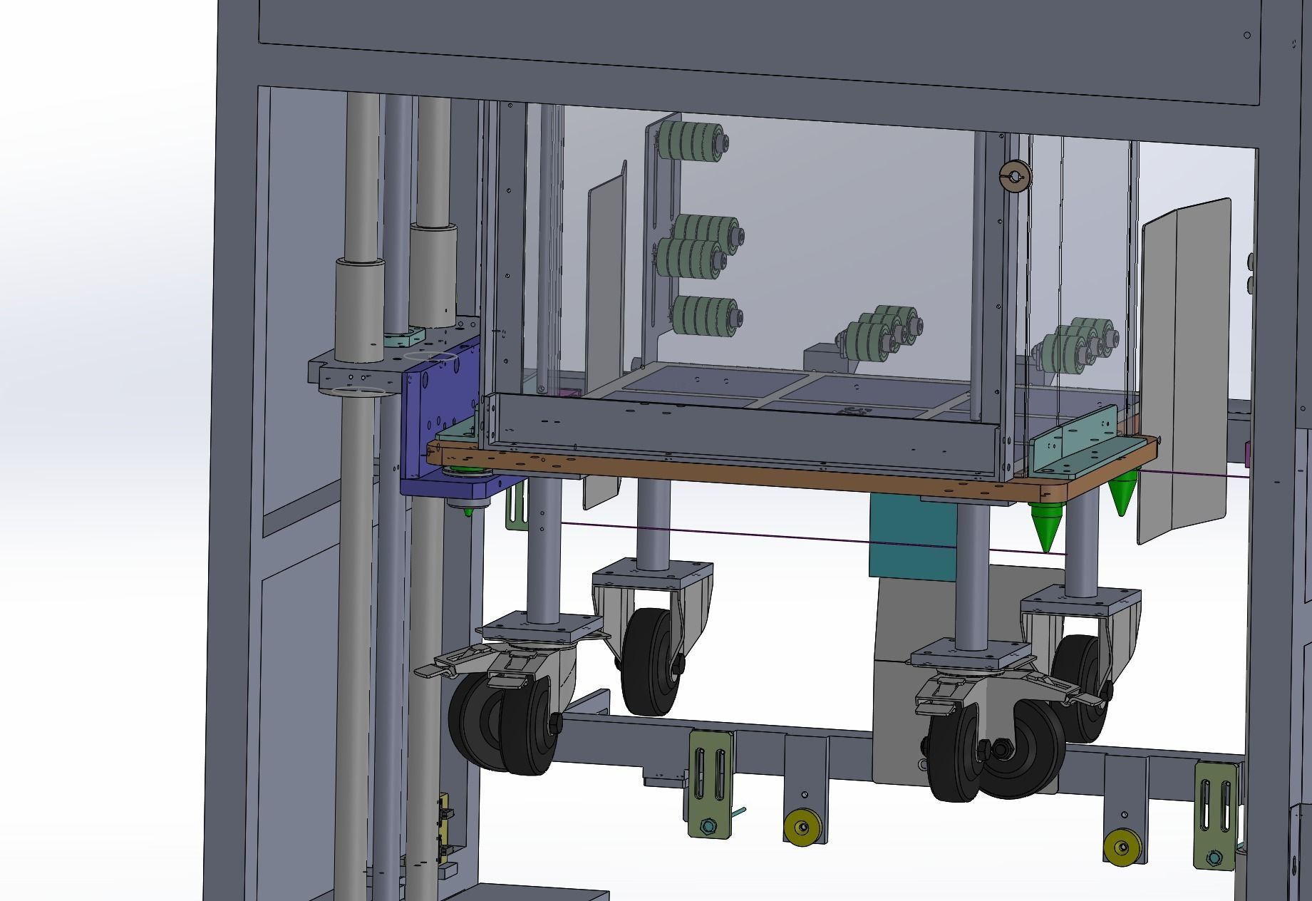 Elevator type loading and unloading equipment 3D model_9