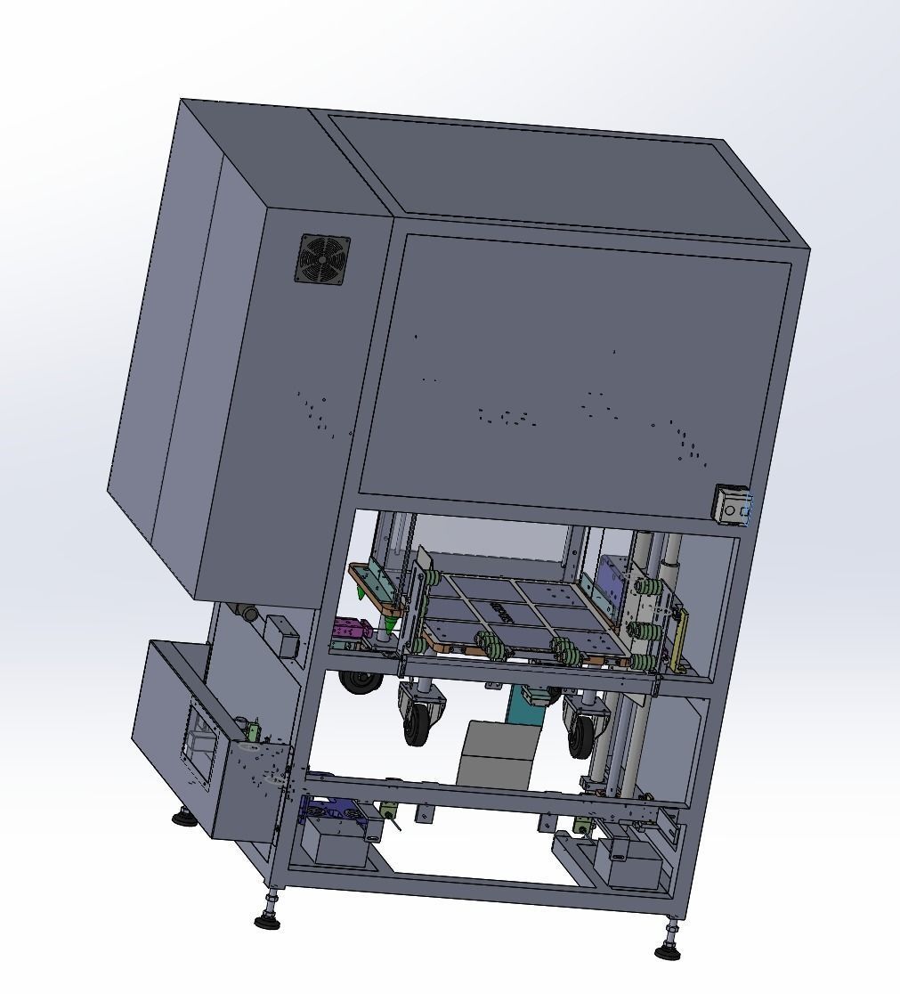 Elevator type loading and unloading equipment 3D model_3