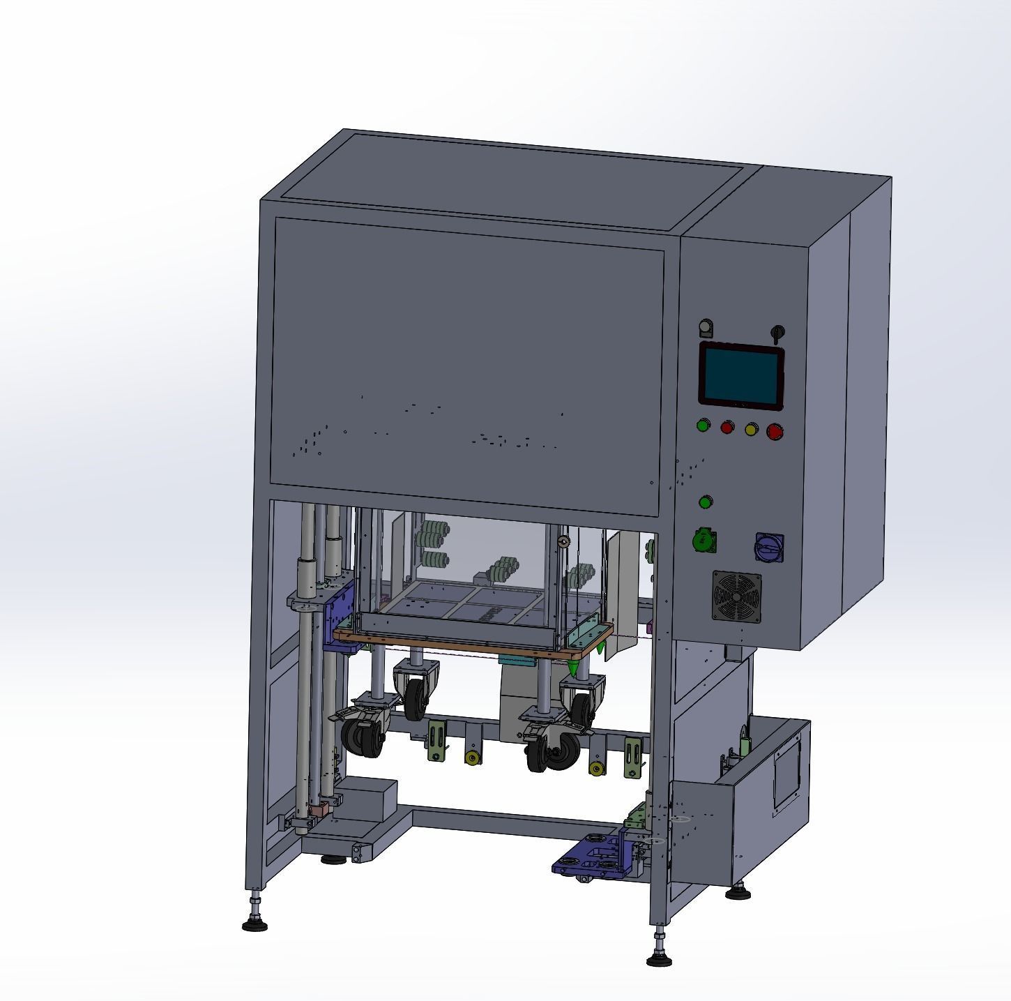 Elevator type loading and unloading equipment 3D model_10