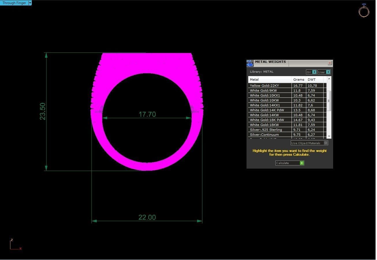 pave wedding ring 3D print model_9