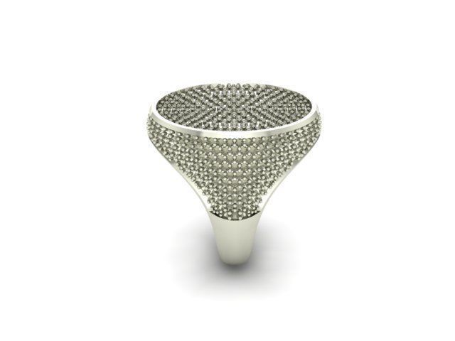pave wedding ring 3D print model_3