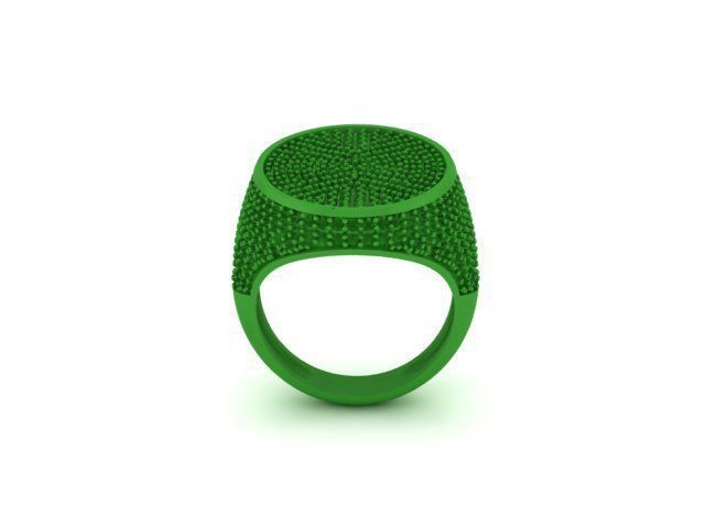 pave wedding ring 3D print model_5