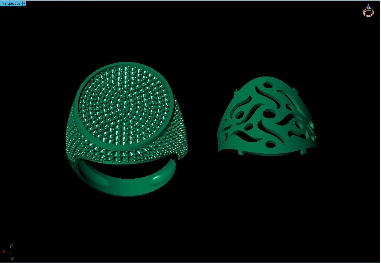 pave wedding ring 3D print model_7