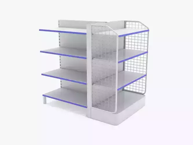 Supermarket Double Shelves 3