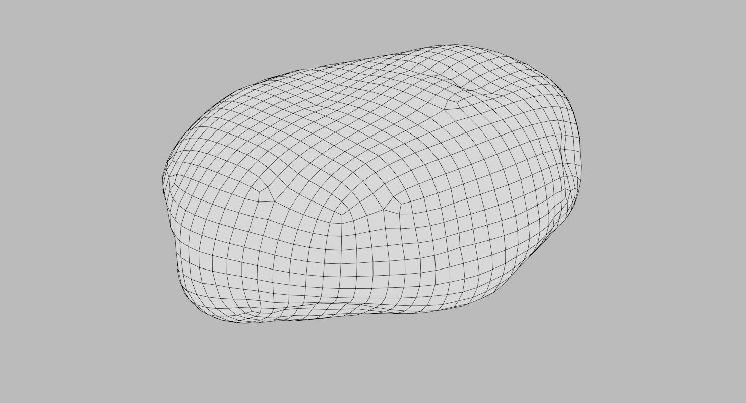 Round Shaped Limestone Pebble 3D model_17