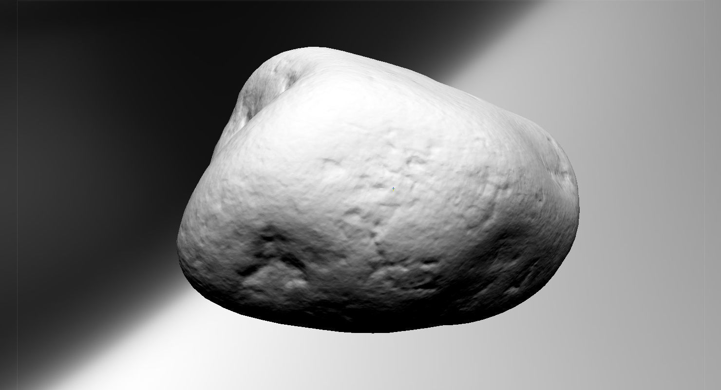 Round Shaped Limestone Pebble 3D model_22