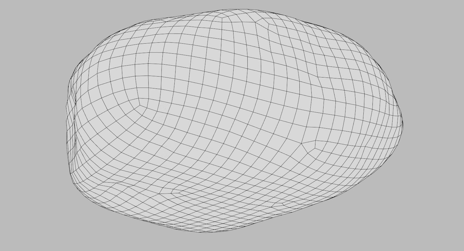 Round Shaped Limestone Pebble 3D model_20