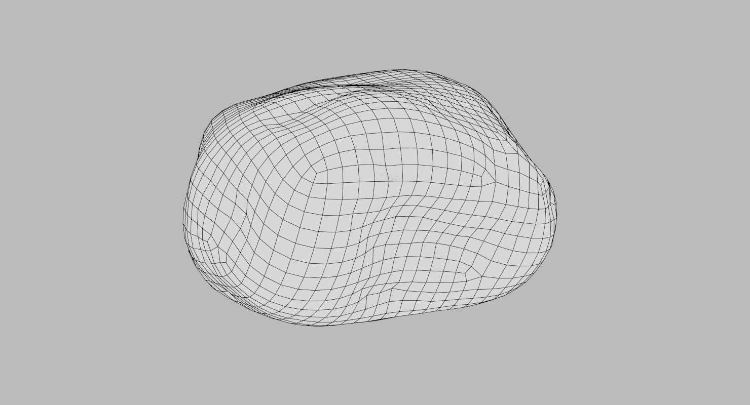 Round Shaped Limestone Pebble 3D model_18