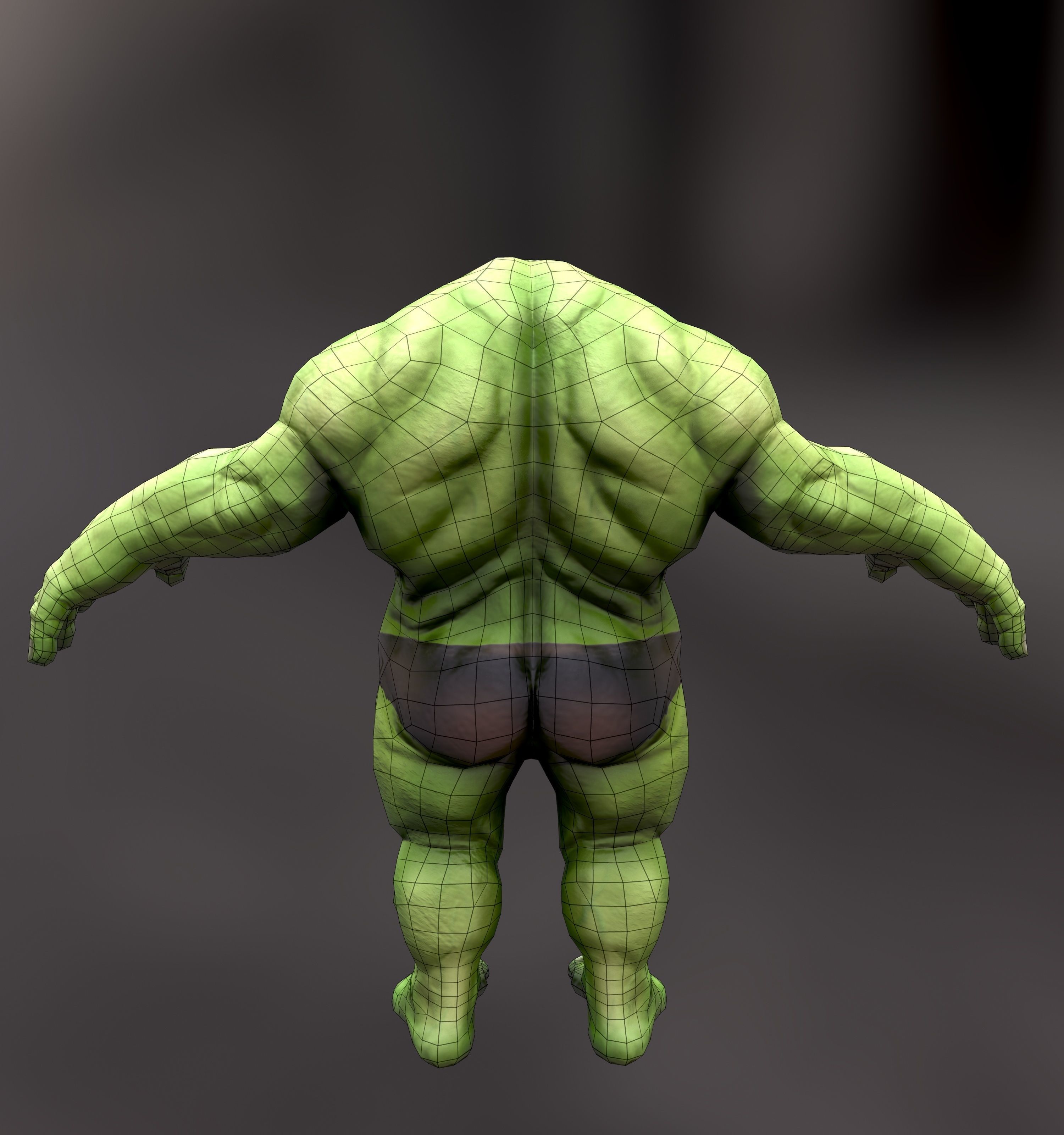 Orc Ogre - Rigged Creature Low-poly 3D model_16