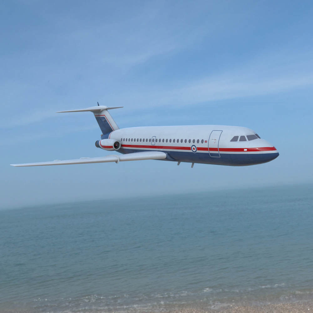 British Aircraft Corp 475 in multiple formats Low-poly 3D model_2