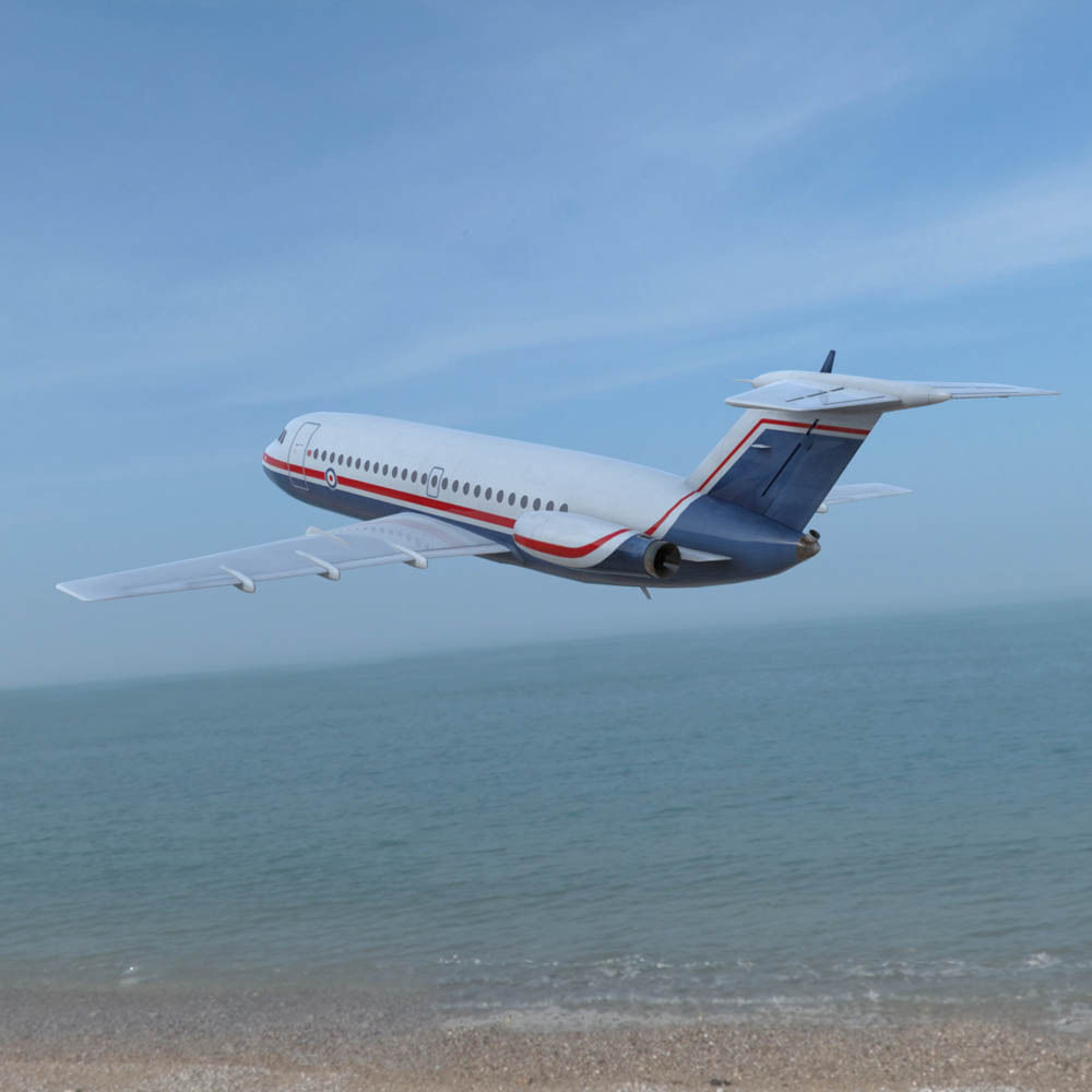 British Aircraft Corp 475 in multiple formats Low-poly 3D model_3