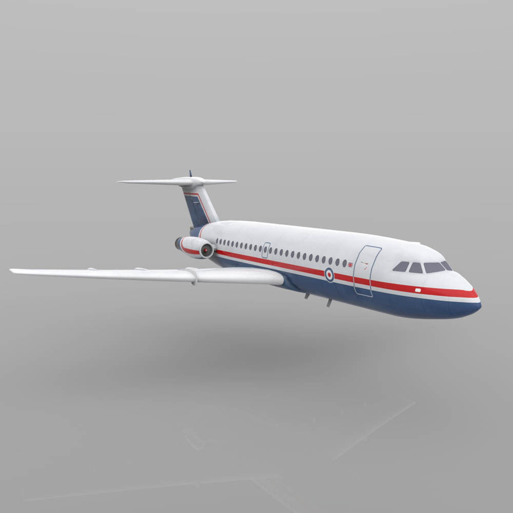 British Aircraft Corp 475 in multiple formats Low-poly 3D model_4