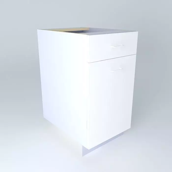 DB2D-2 cabinet with two drawers Free 3D model_0