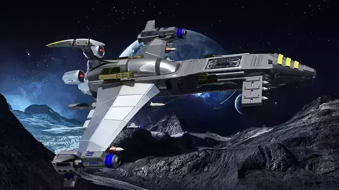 WarPlane High Poly lego jet fighter