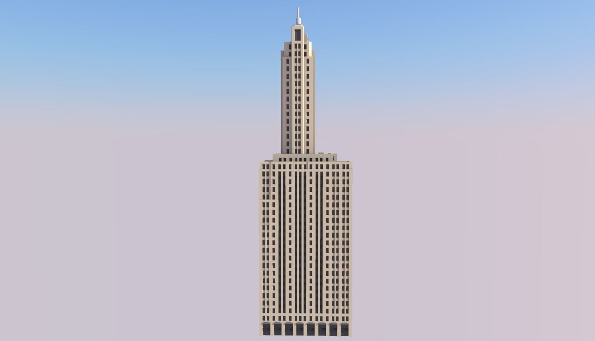 LaSalle Wacker Building 3D print model_3