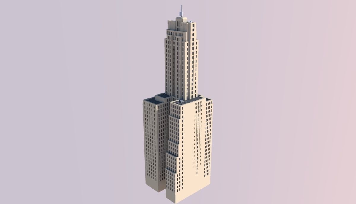 LaSalle Wacker Building 3D print model_4
