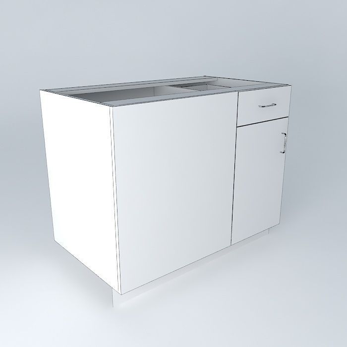 BB1D1D cabinet Free 3D model_3