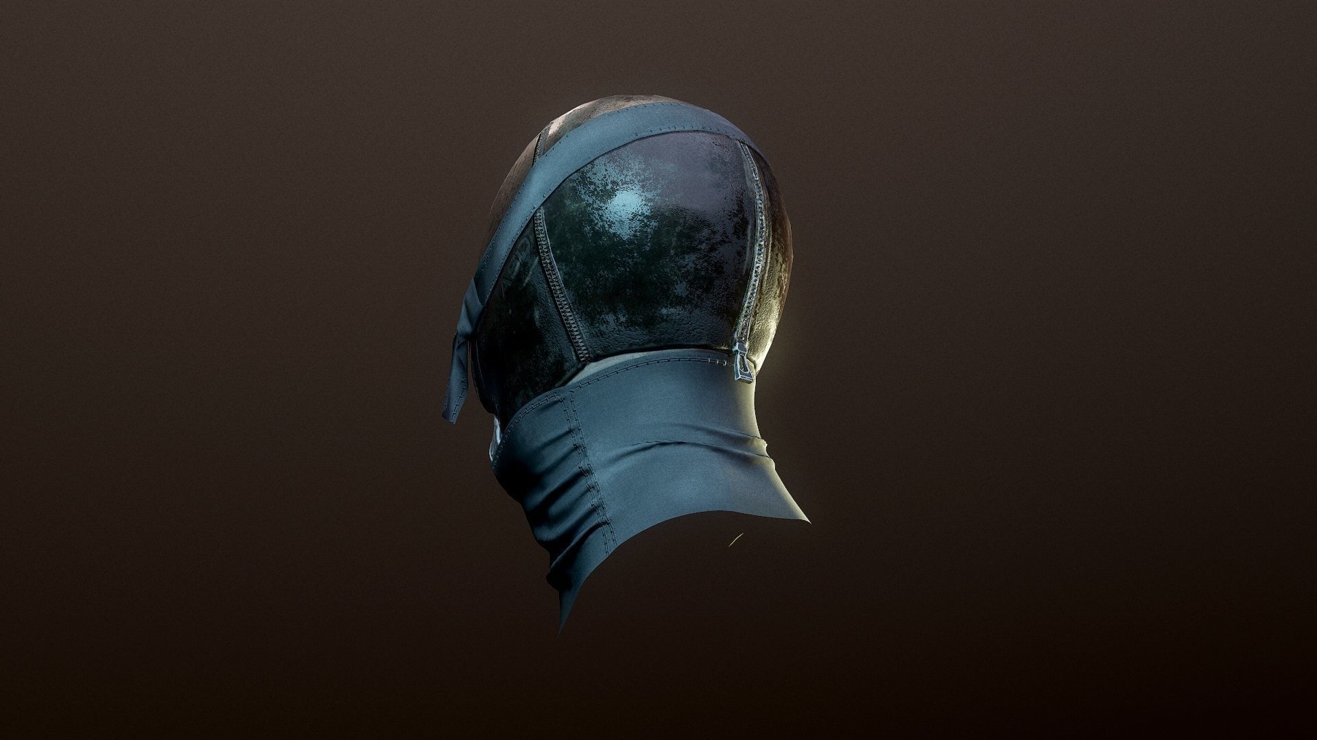 Mask low poly Low-poly 3D model_9