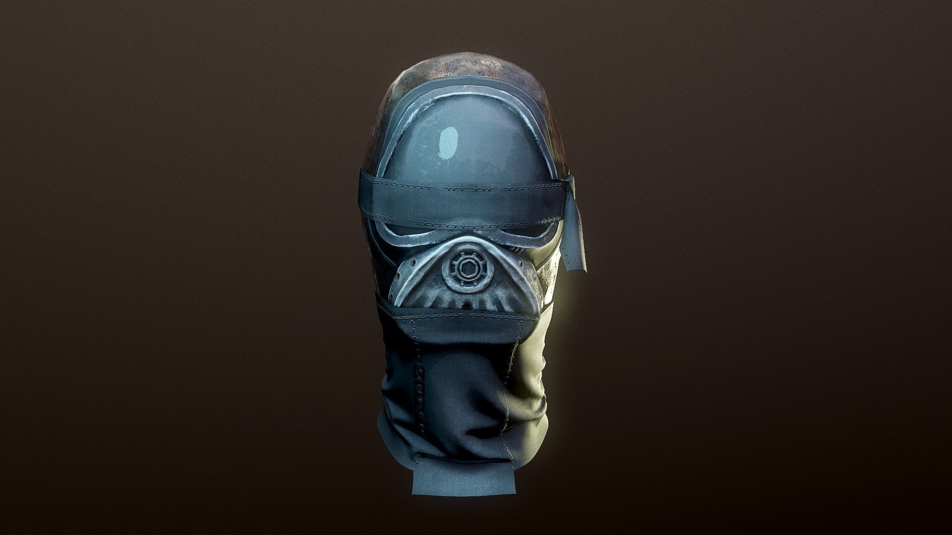 Mask low poly Low-poly 3D model_13