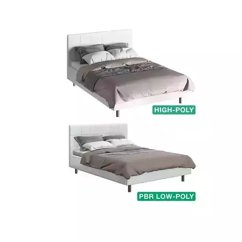 Bed - Chalawan 3D Model Collection