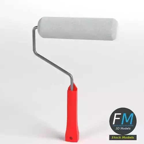 Round roller paint brush