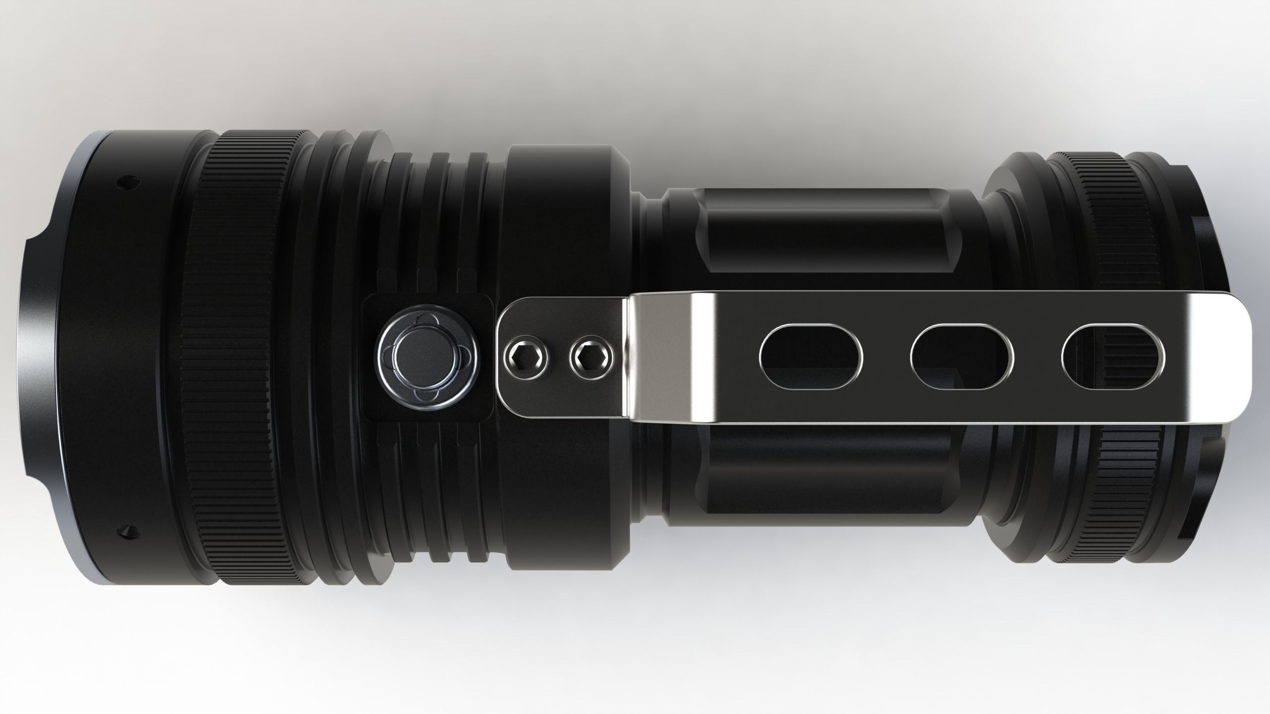 Flashlight camera lens 3D model_5