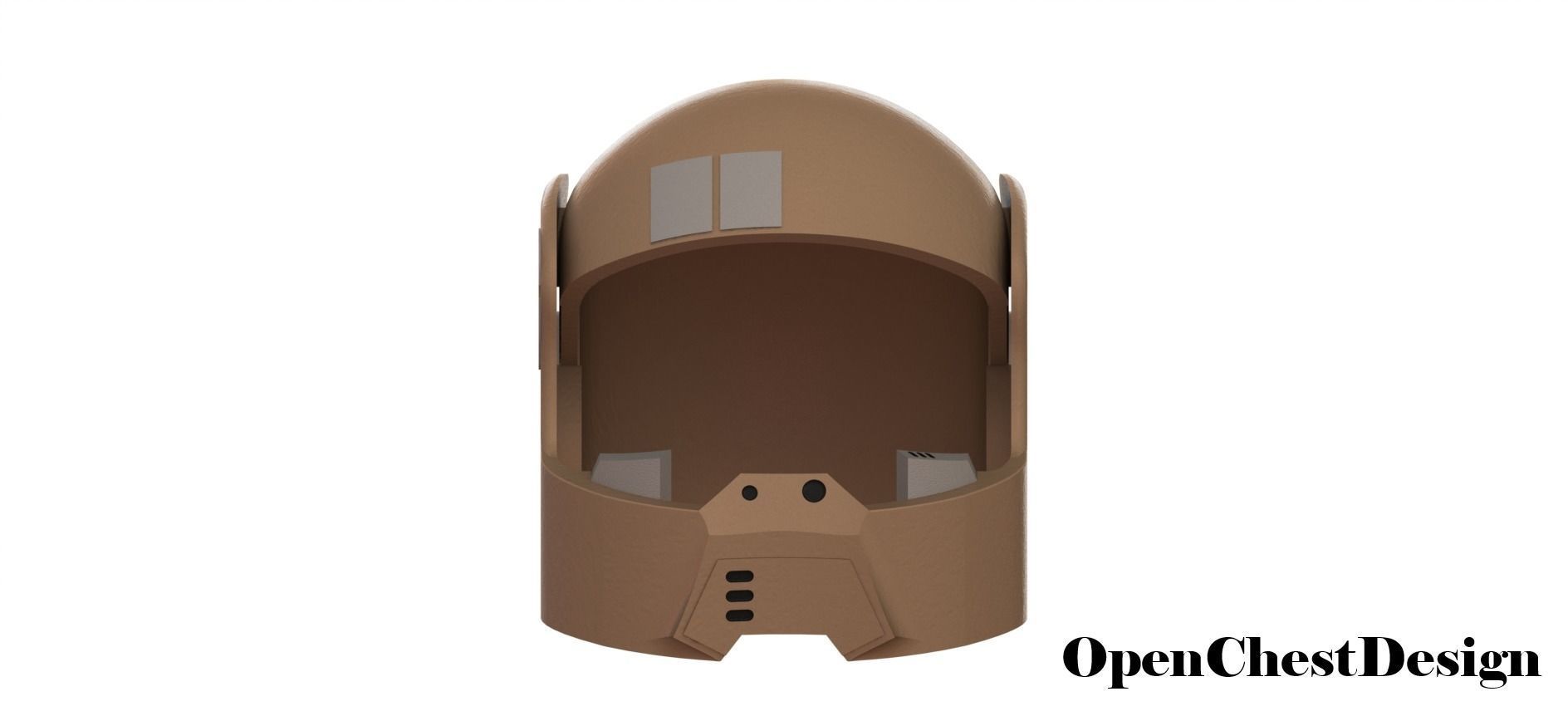 Star Wars Resistance Trooper Helmet 3D print model_2
