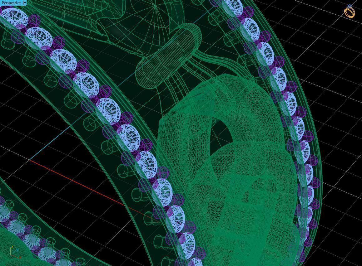 Claddagh ring Heart in hands 3D print model_11