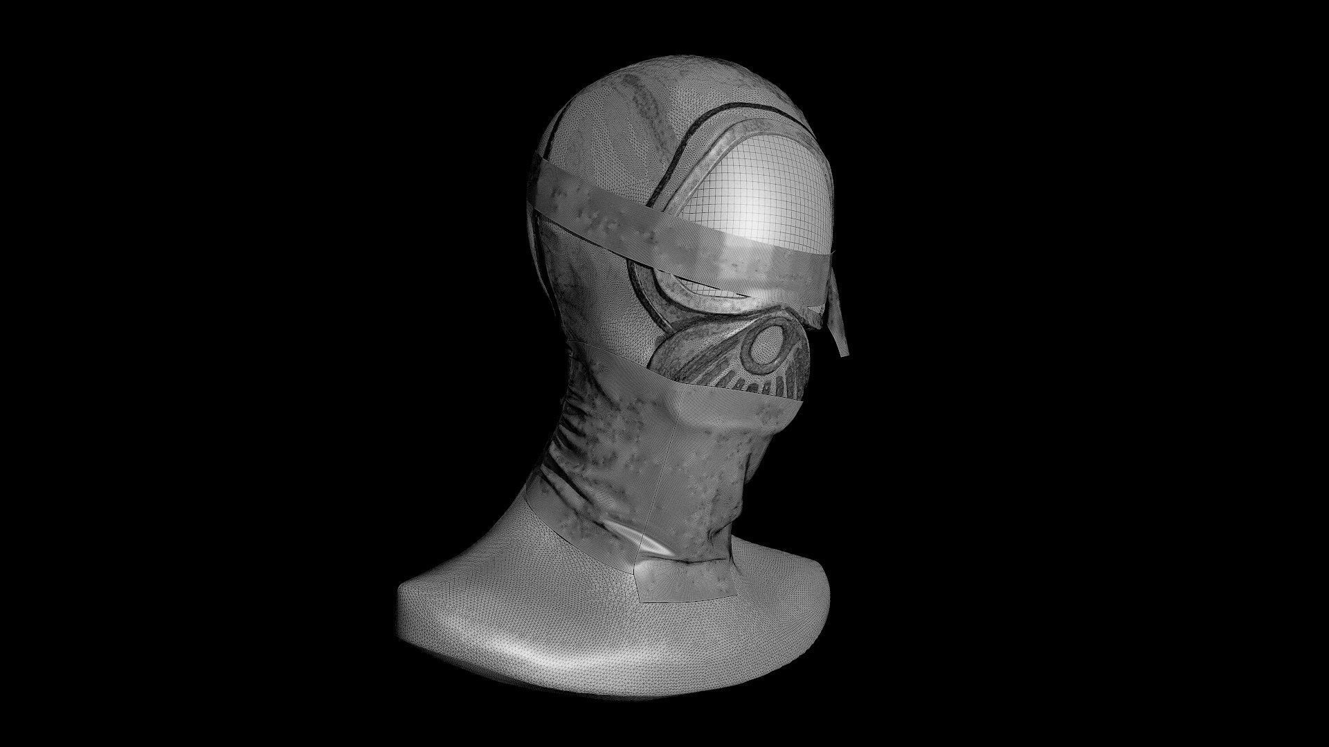 Mask high poly Free 3D print model_11