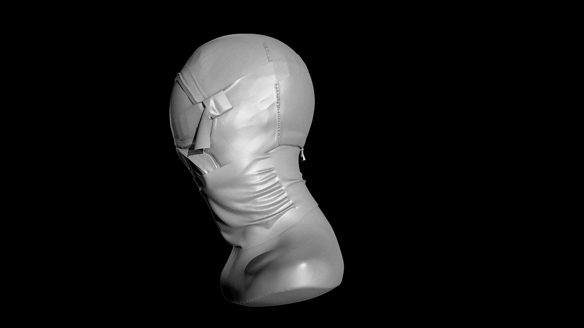 Mask high poly Free 3D print model_9