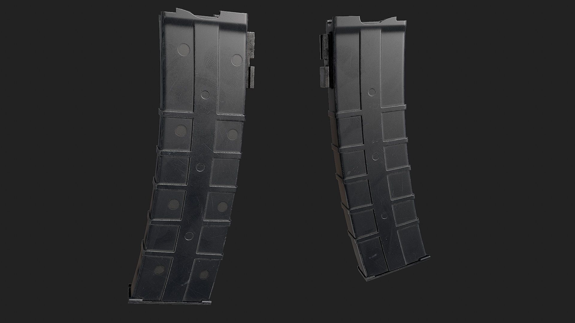 USAS-12 gun Low-poly 3D model_20