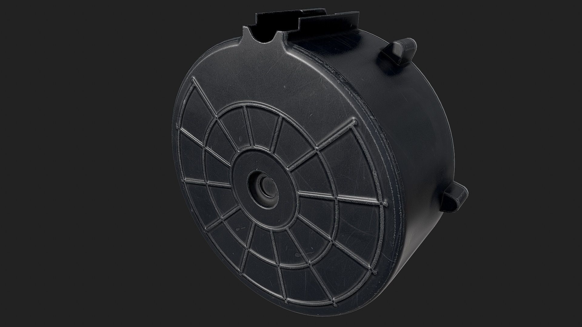 USAS-12 gun Low-poly 3D model_23