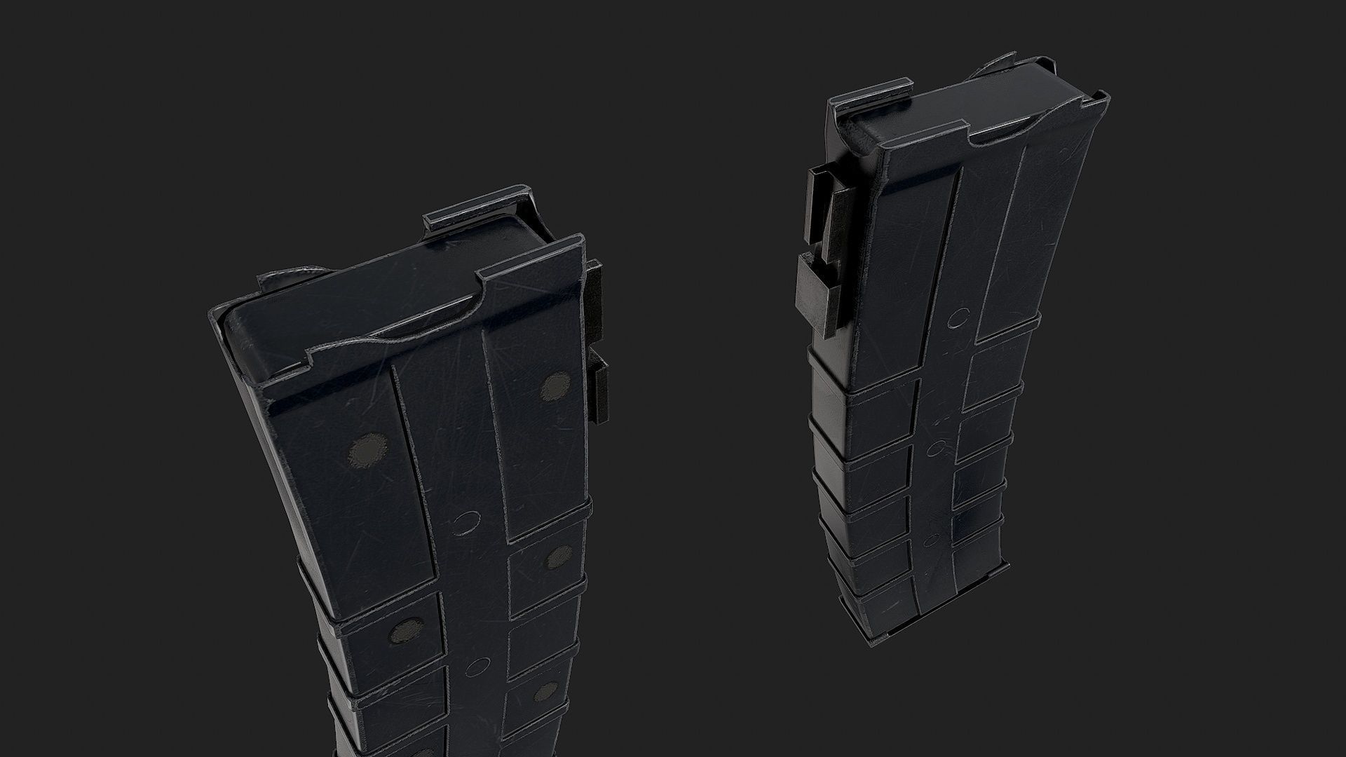 USAS-12 gun Low-poly 3D model_21