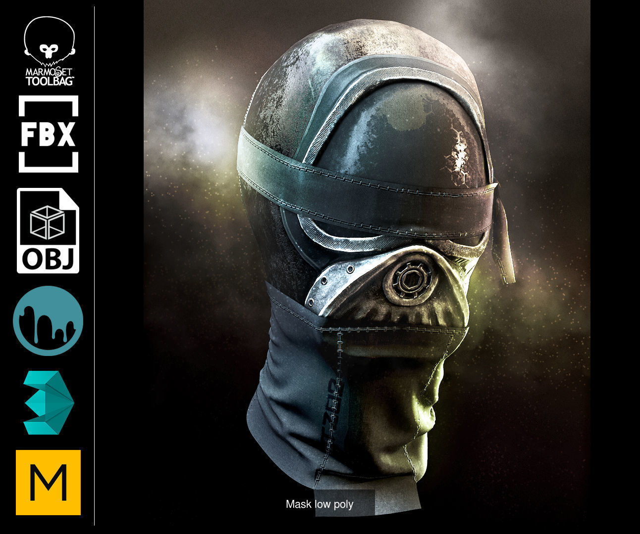 3D Model Pack Mask set VR / AR / low-poly | CGTrader