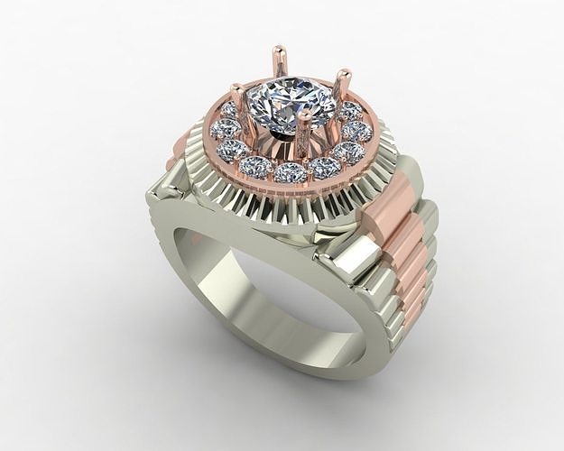Diamond Ring 3D printing model  3D print model