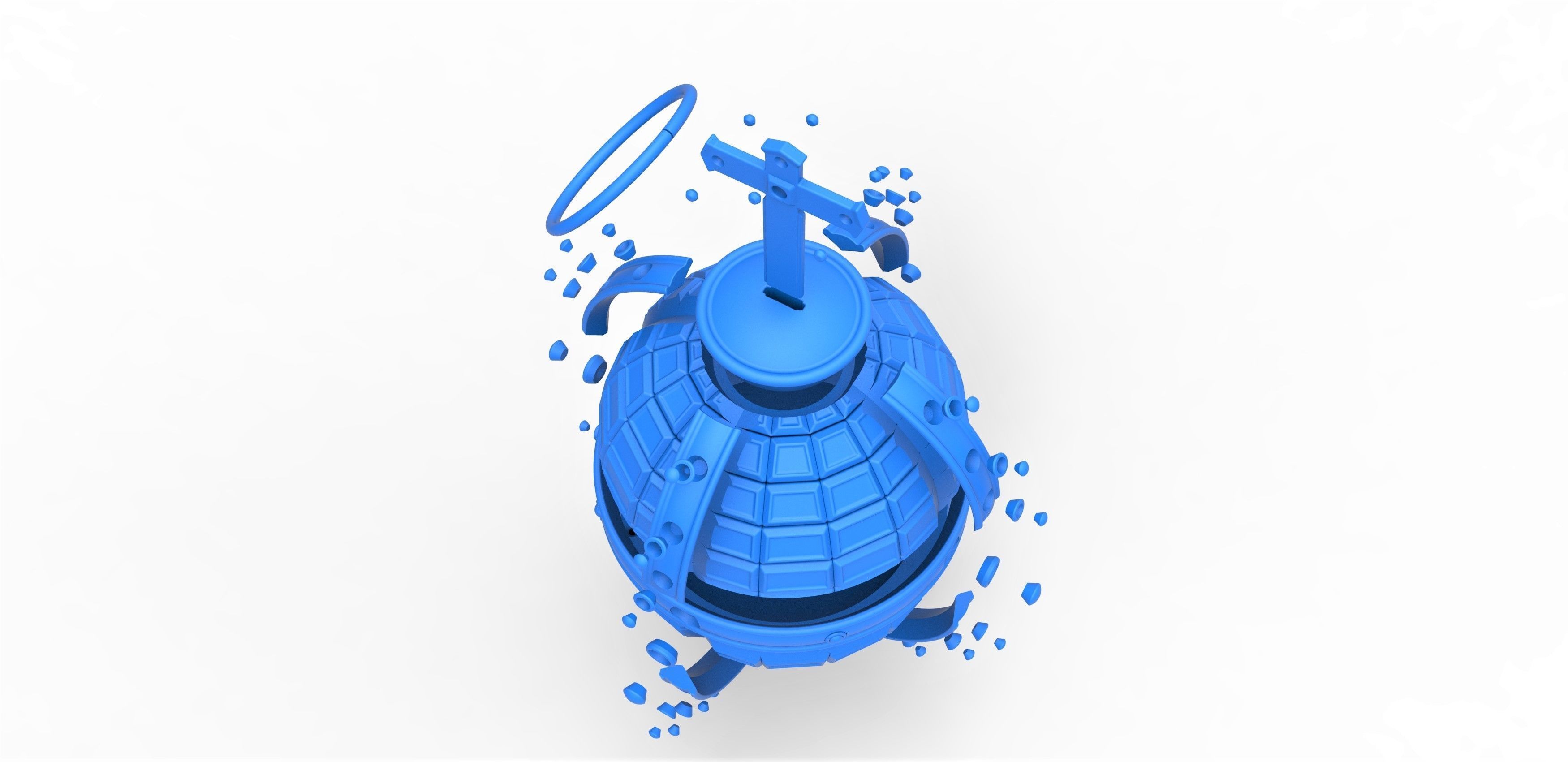 Holy hand grenade from the movie Ready player one 2018 3D print model_22