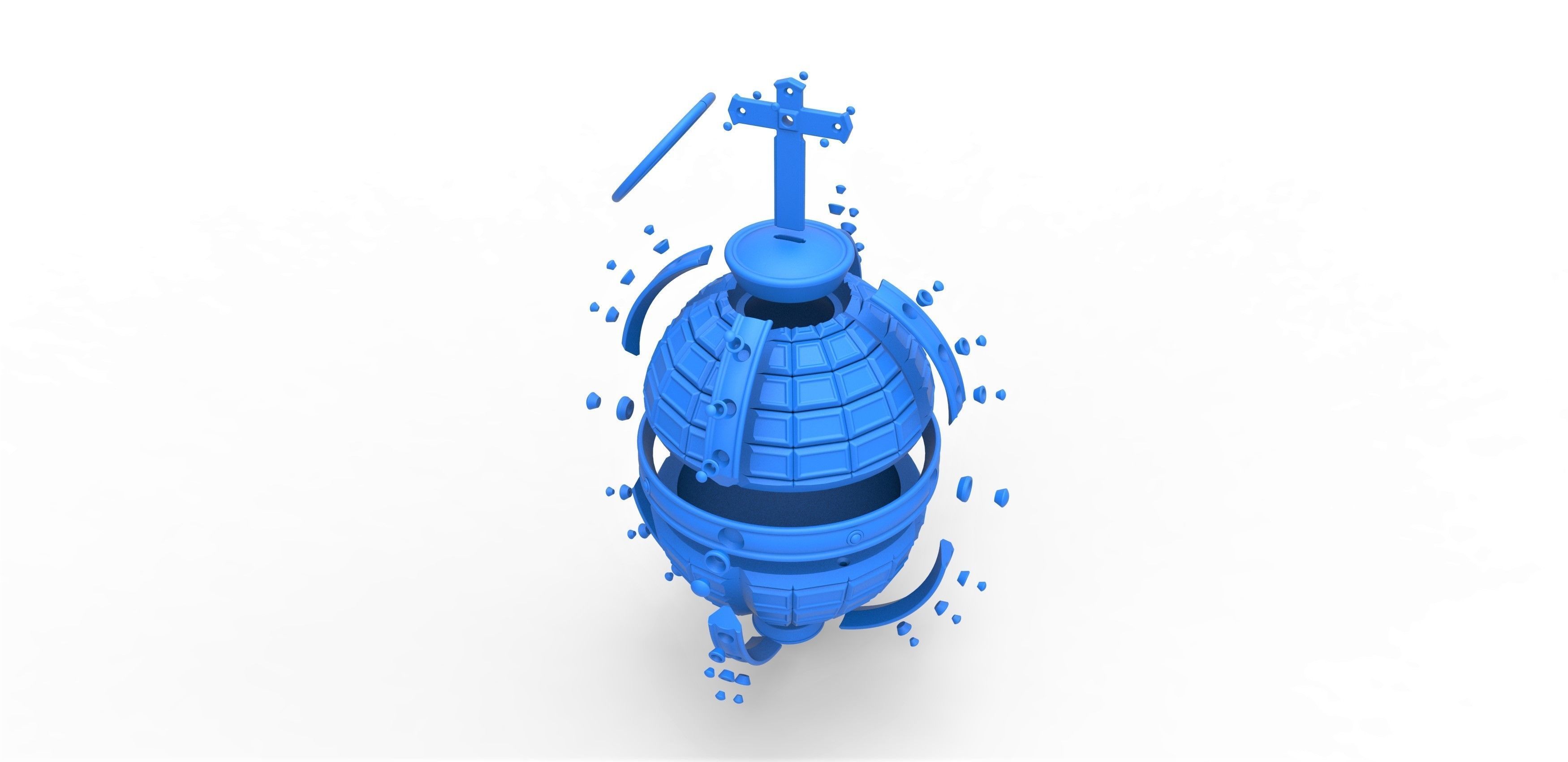Holy hand grenade from the movie Ready player one 2018 3D print model_17
