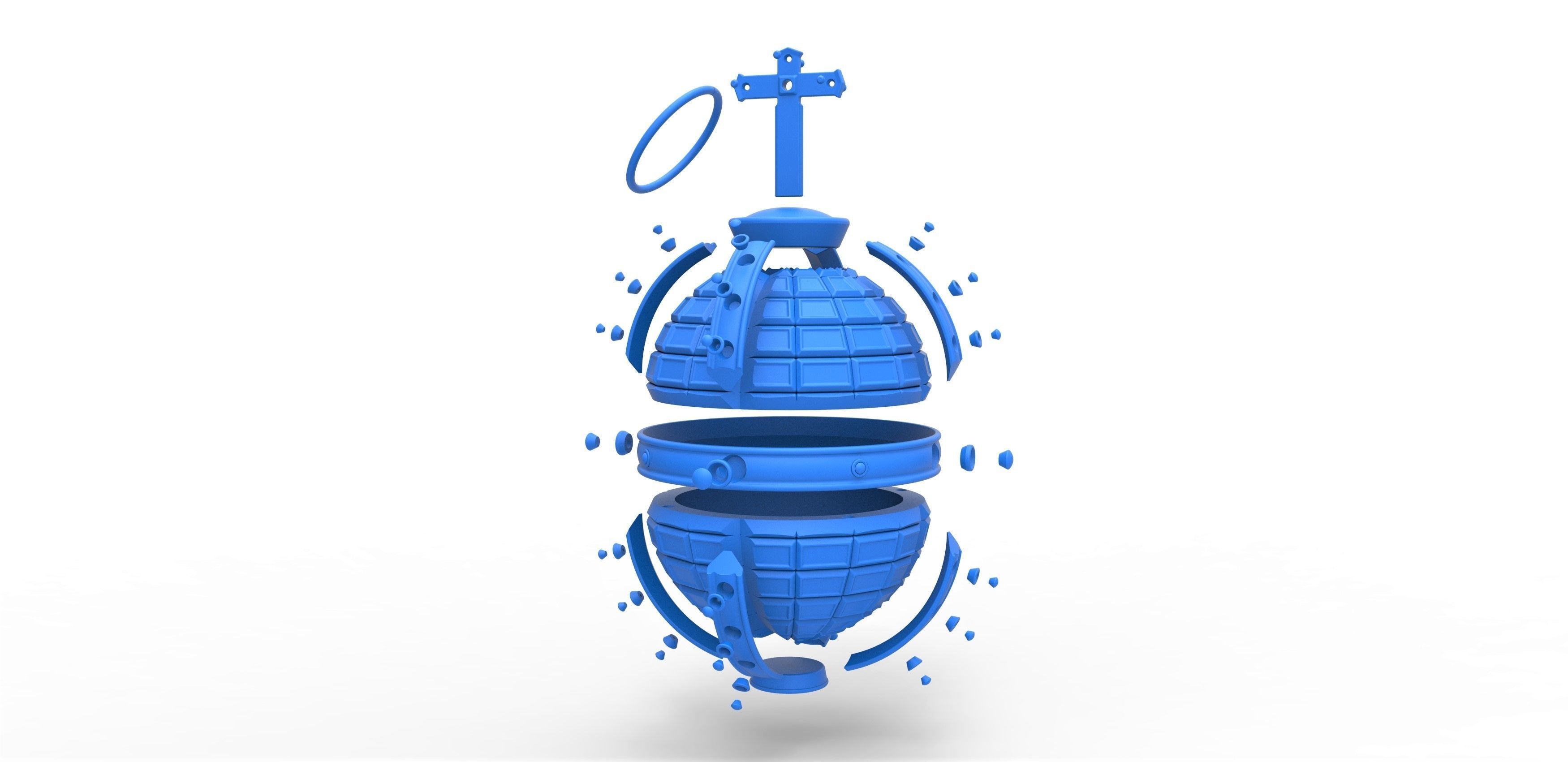 Holy hand grenade from the movie Ready player one 2018 3D print model_16