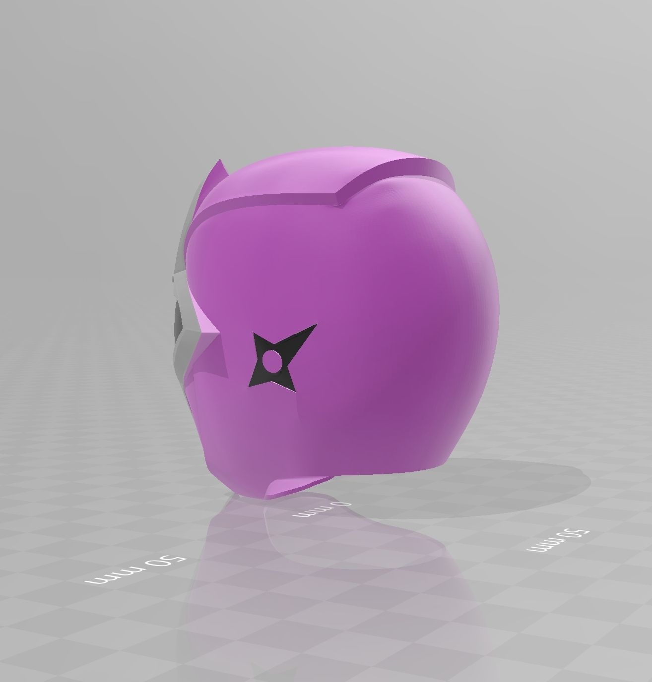 Power Rangers Shuriken Sentai Ninninger MomoNinger Helmet 3D print model_3