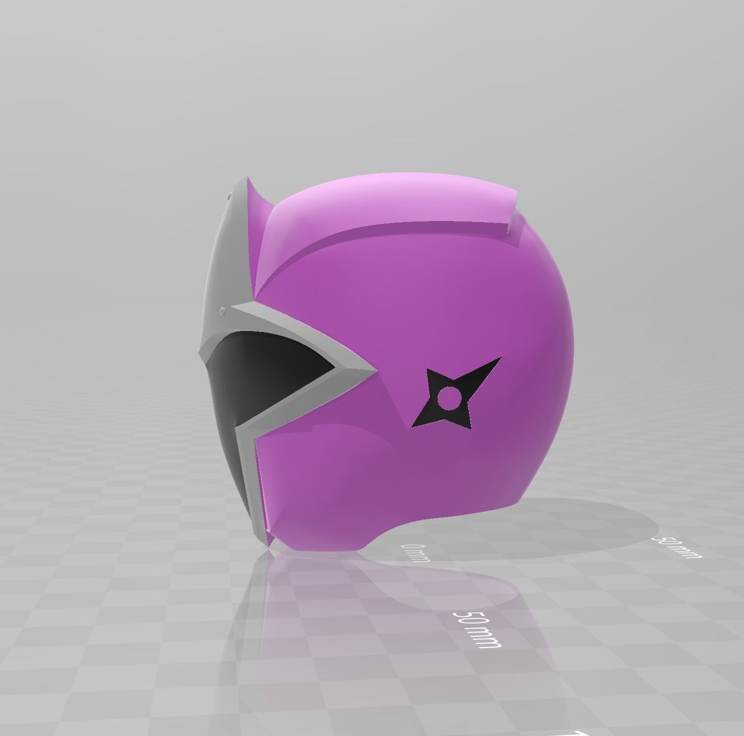 Power Rangers Shuriken Sentai Ninninger MomoNinger Helmet 3D print model_2
