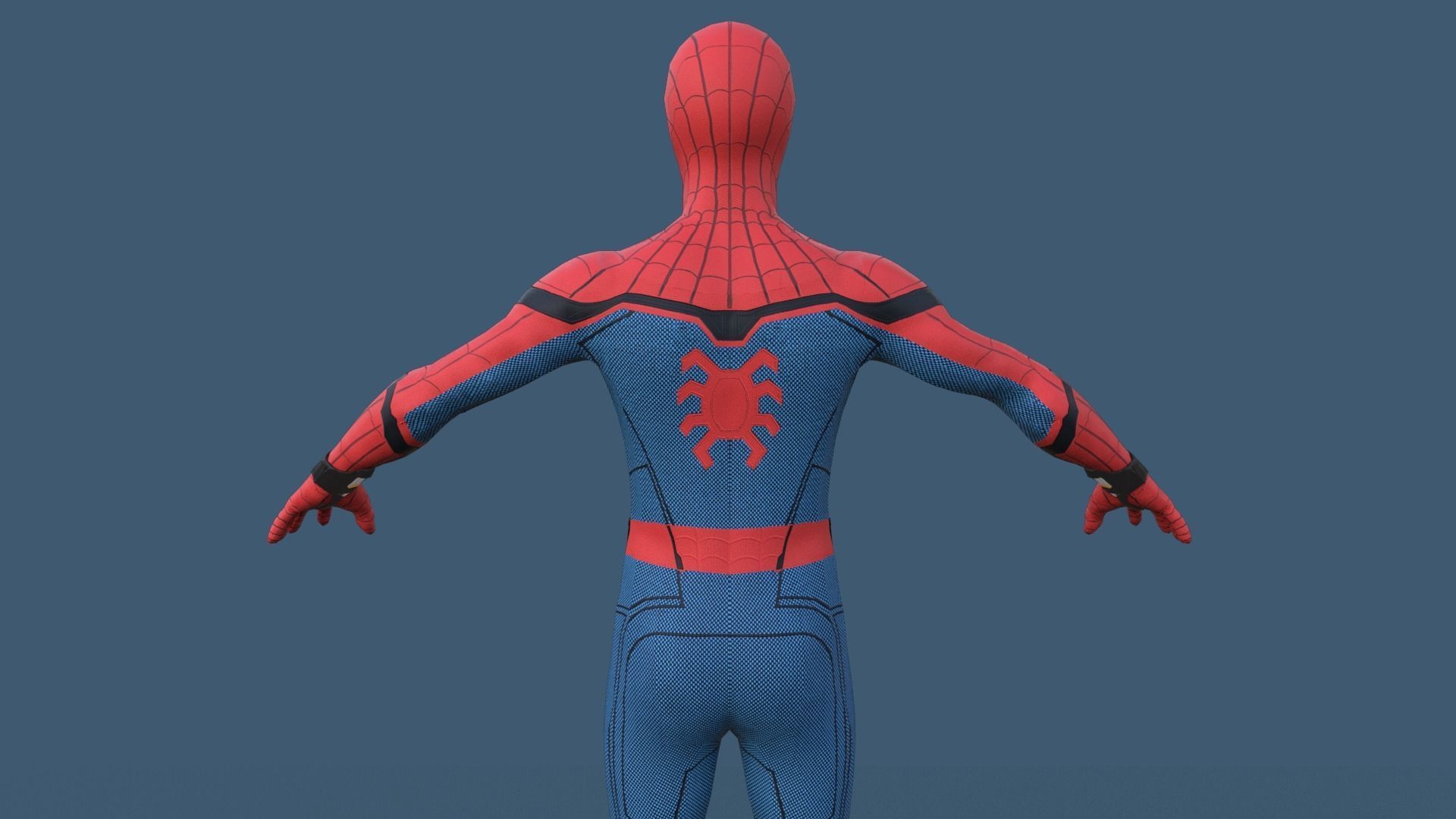 Spider-Man  Homecoming  Low-poly 3D model_3