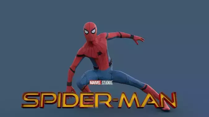 Spider-Man  Homecoming  Low-poly 3D model