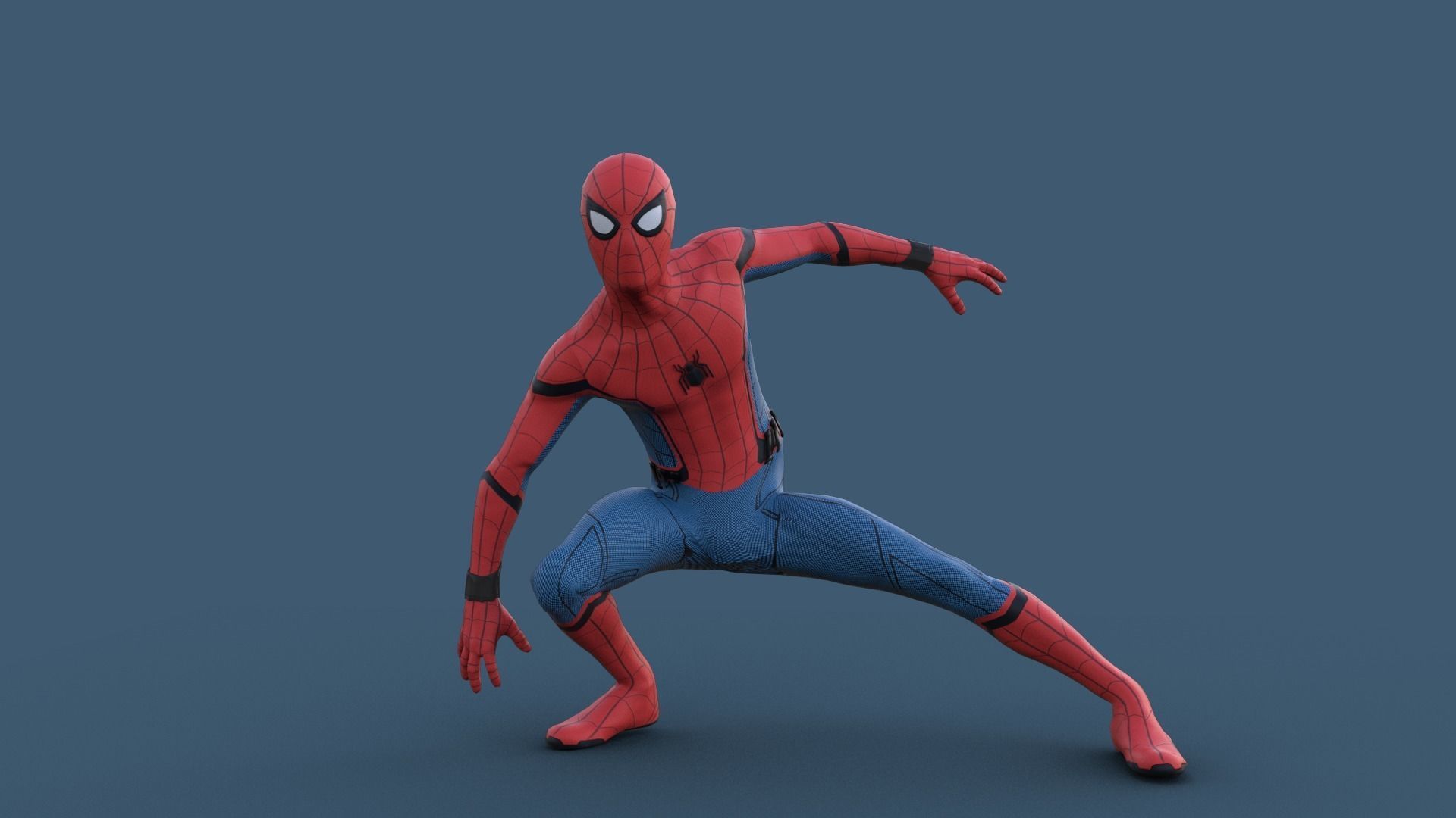 Spider-Man  Homecoming  Low-poly 3D model_5