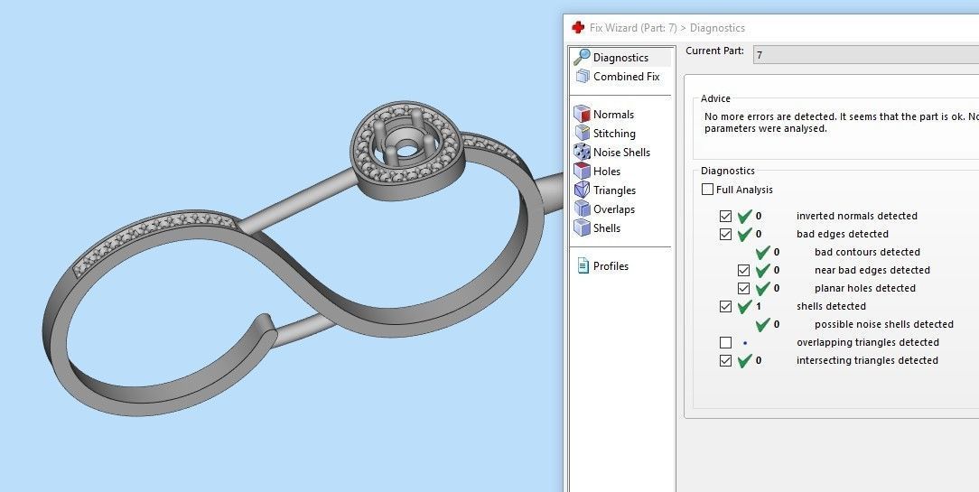 Women Diamond ring design 3dm stl 3D print model 3D print model_17