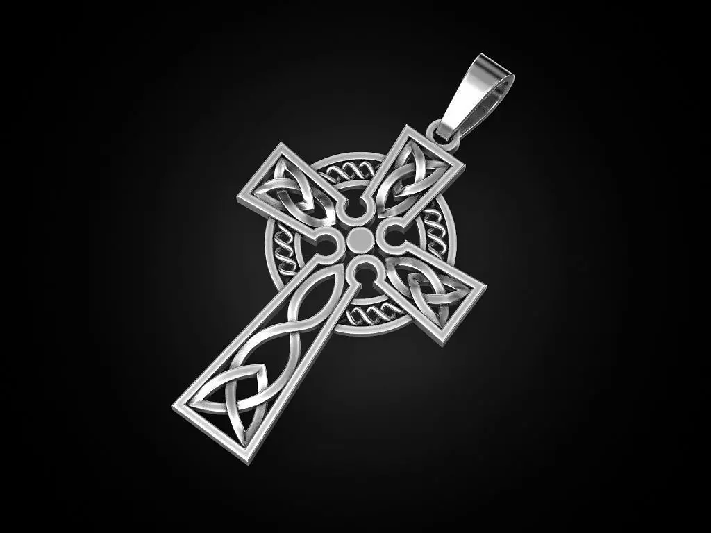 Celtic cross patterns 2 3D print model_0