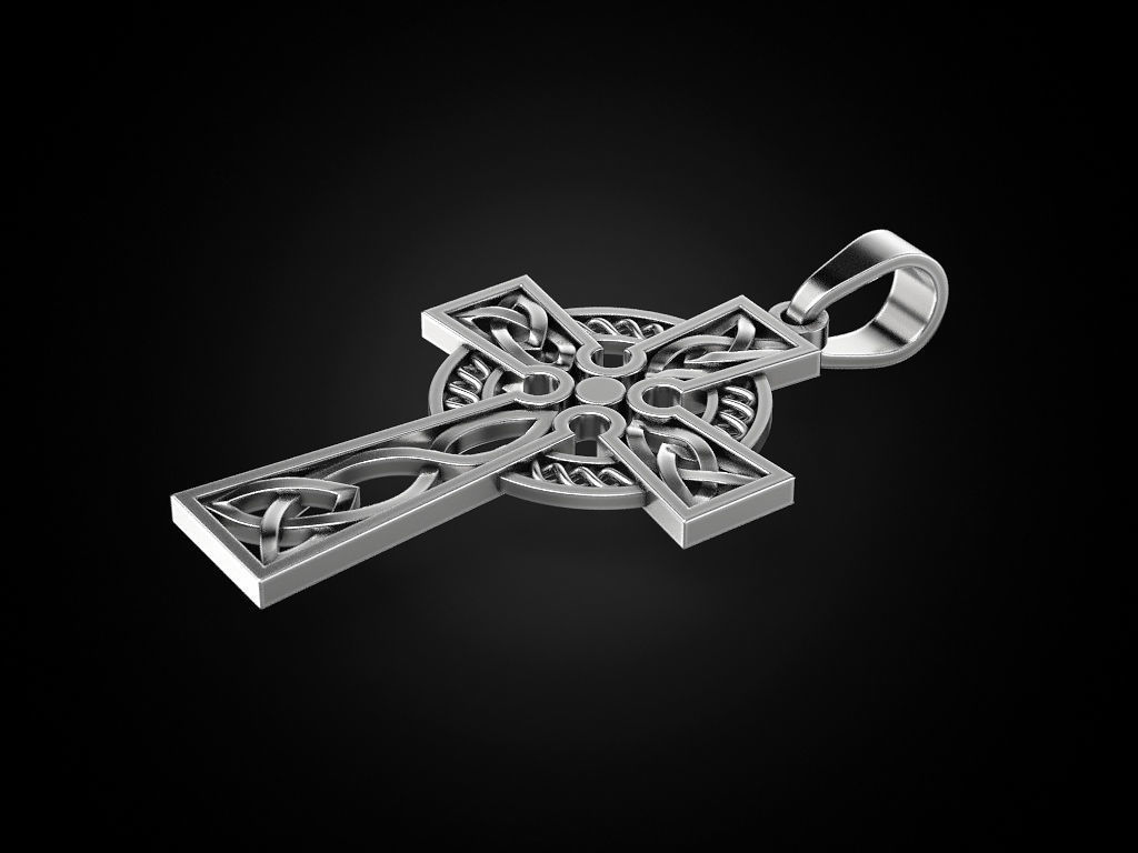 Celtic cross patterns 2 3D print model_2