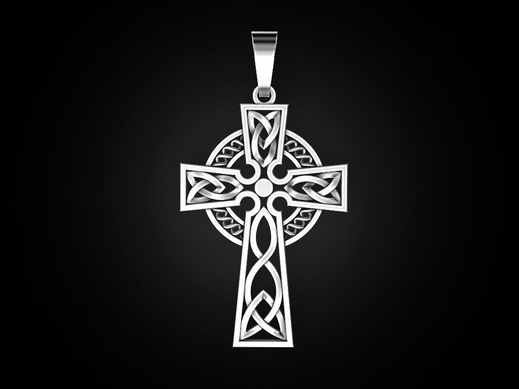 Celtic cross patterns 2 3D print model_1