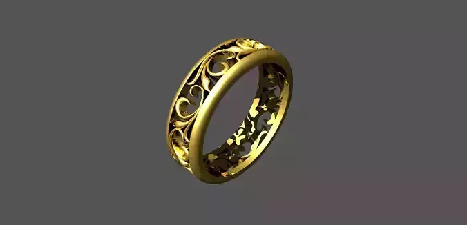   patterned ring