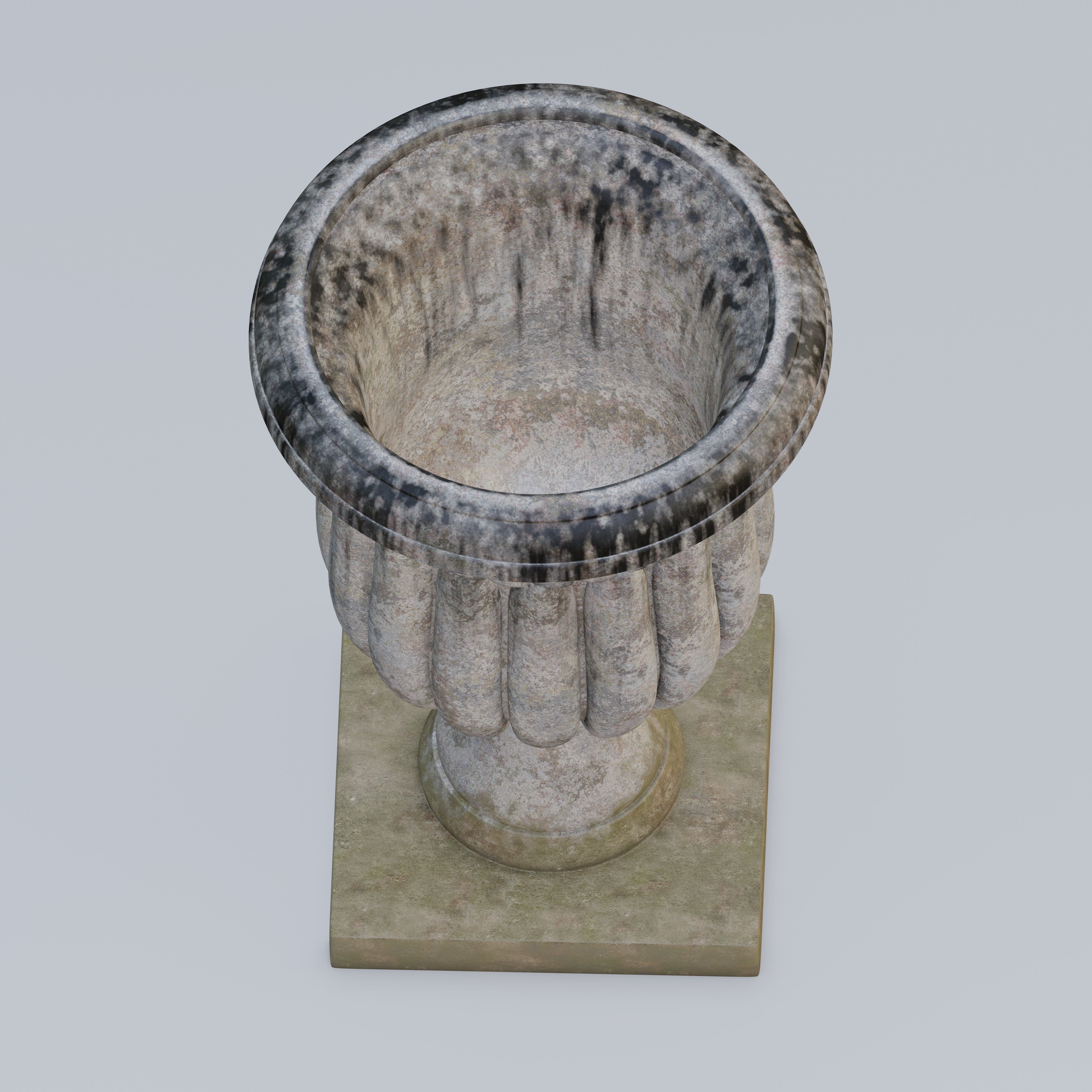 Garden urn planter02 B 3D model_5
