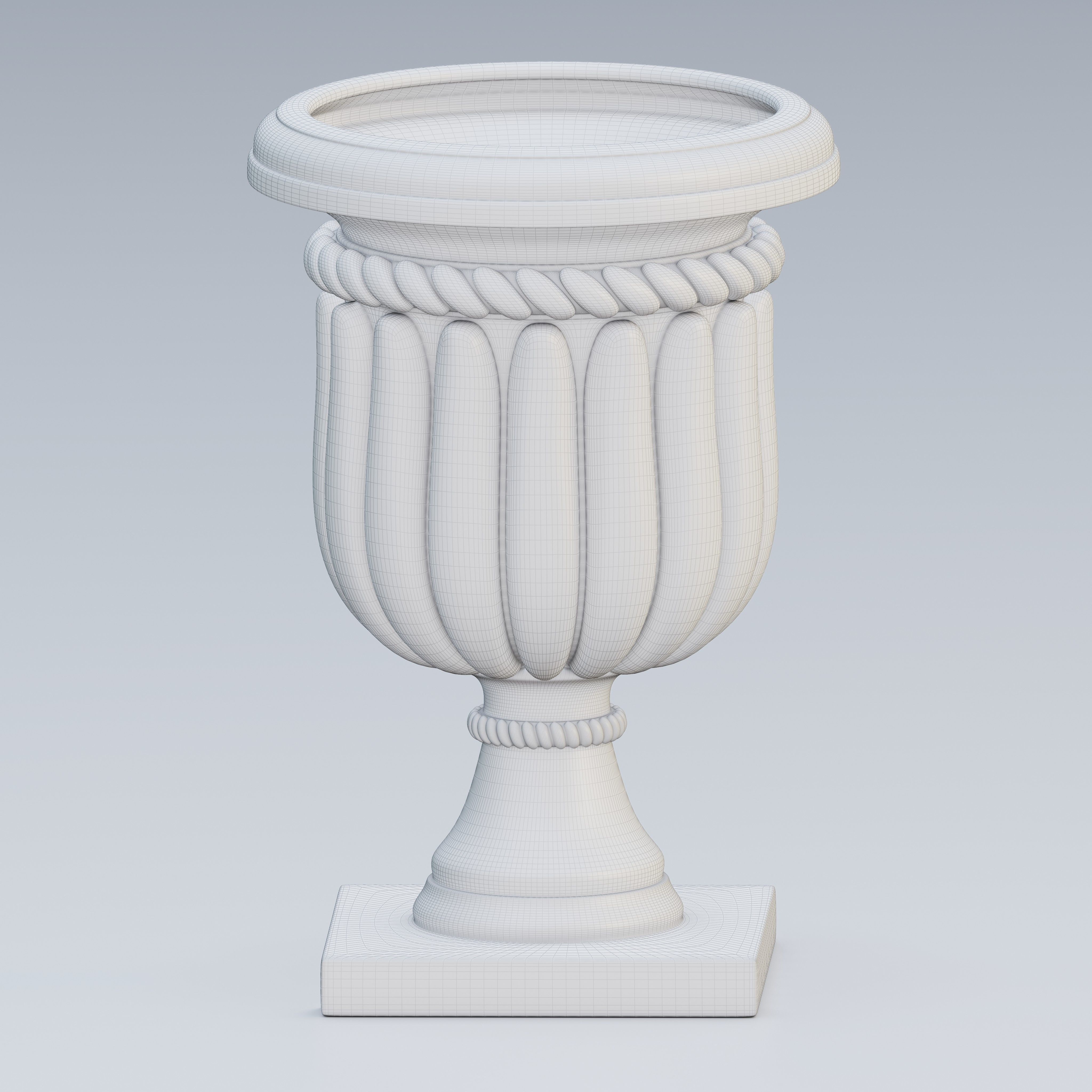 Garden urn planter02 B 3D model_6
